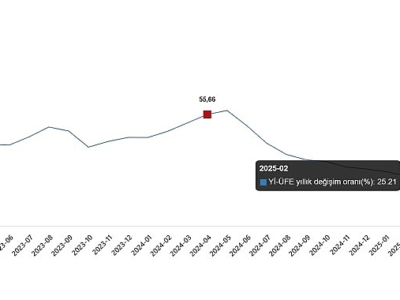 Yurt İçi Üretici Fiyat Endeksi, Nisan 2025