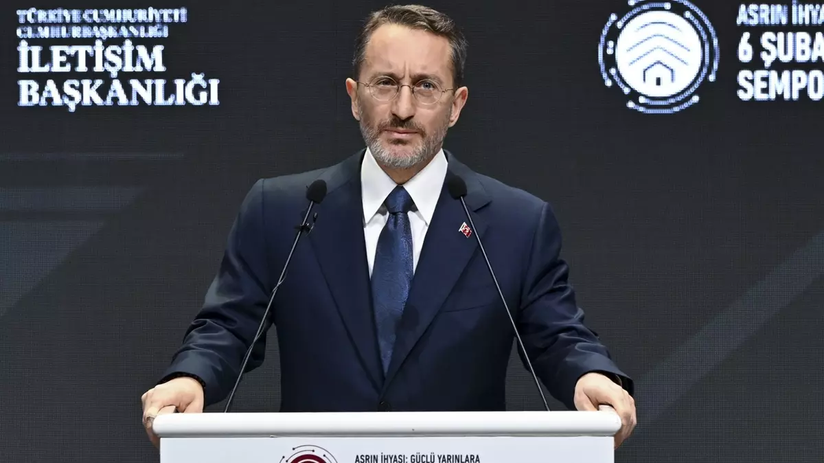 Fahrettin Altun: İletişim Başkanlığımız, sizin birtakım asılsız iddialarınızla lekelenecek değildir