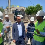 Kaymakam Partal, Silopi’deki Elektrik Tesis Projesi Sahasında İncelemelerde Bulundu