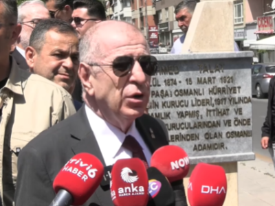 Ümit Özdağ’dan Talat Paşa Anıtı’na Ziyaret: “Milli Şehidimize Sahip Çıkıyoruz”