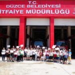 Düzce’de Kur’an Kursu Öğrencilerinden İtfaiyeye Ziyaret