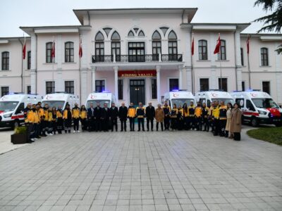 Tekirdağ’da 6 Ambulans Düzenlenen Törenle Hizmete Alındı