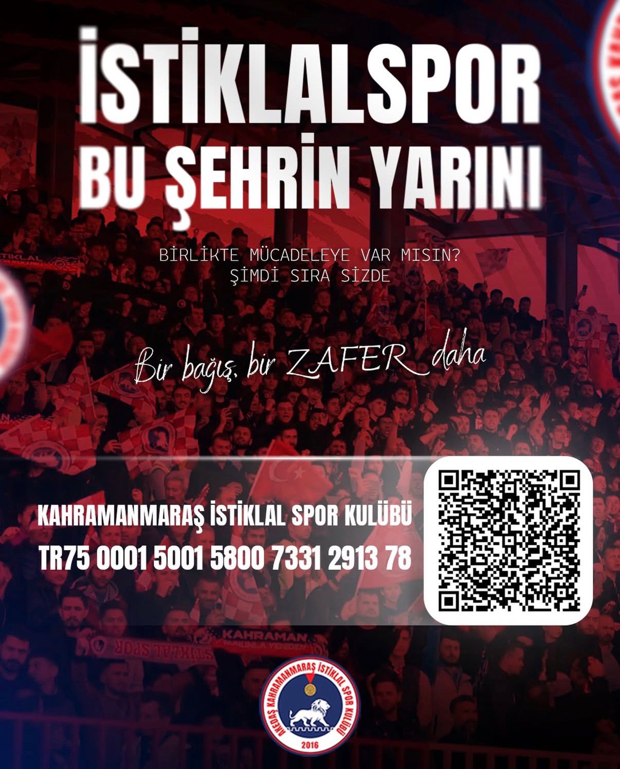 İstiklalspor Bu Şehrin Yarını İçin Destek Bekliyor: Kahramanmaraş Halkı Birlik Oluyor