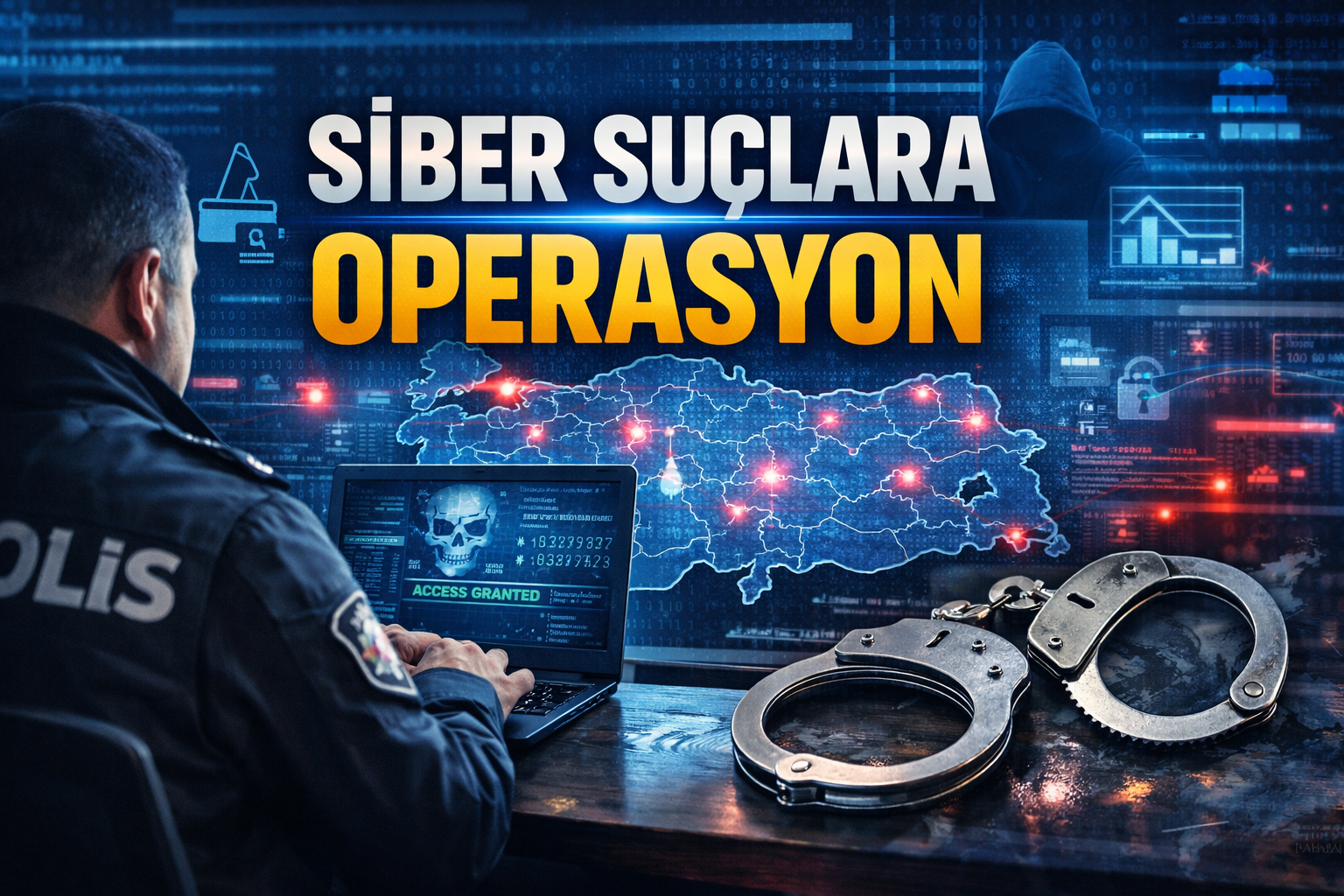 19 İlde Siber Suç Operasyonu: 200 Şüpheli Gözaltında