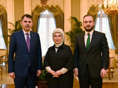 Emine Erdoğan, COP31 Başkanı Murat Kurum ve İklim Şampiyonu Samed Ağırbaş’ı Kabul Etti