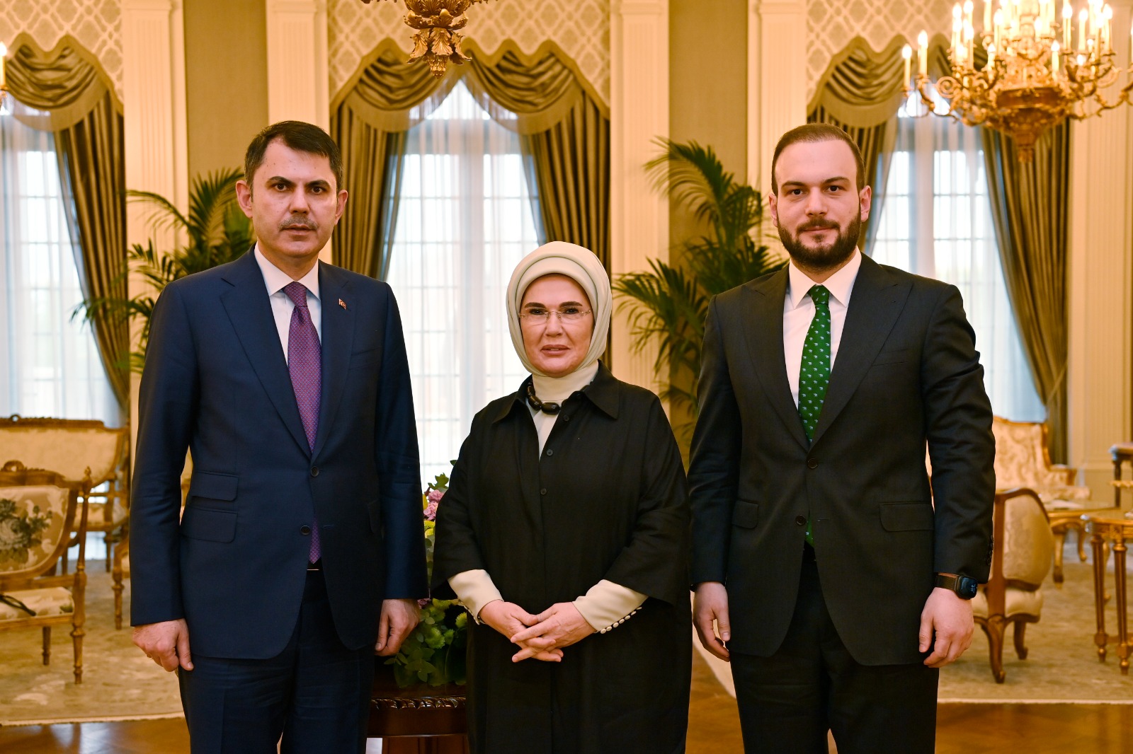 Emine Erdoğan, COP31 Başkanı Murat Kurum ve İklim Şampiyonu Samed Ağırbaş’ı Kabul Etti