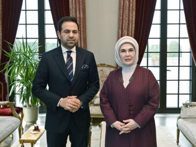 Emine Erdoğan, Müslüman Alimler Konseyi Genel Sekreteri Abdelsalam’ı Kabul Etti
