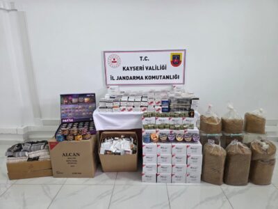 Kayseri’de Kaçak Tütün Operasyonu: Binlerce Makaron Ele Geçirildi