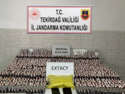 Çorlu’da jandarmadan dev uyuşturucu operasyonu: 33 bin hap ele geçirildi