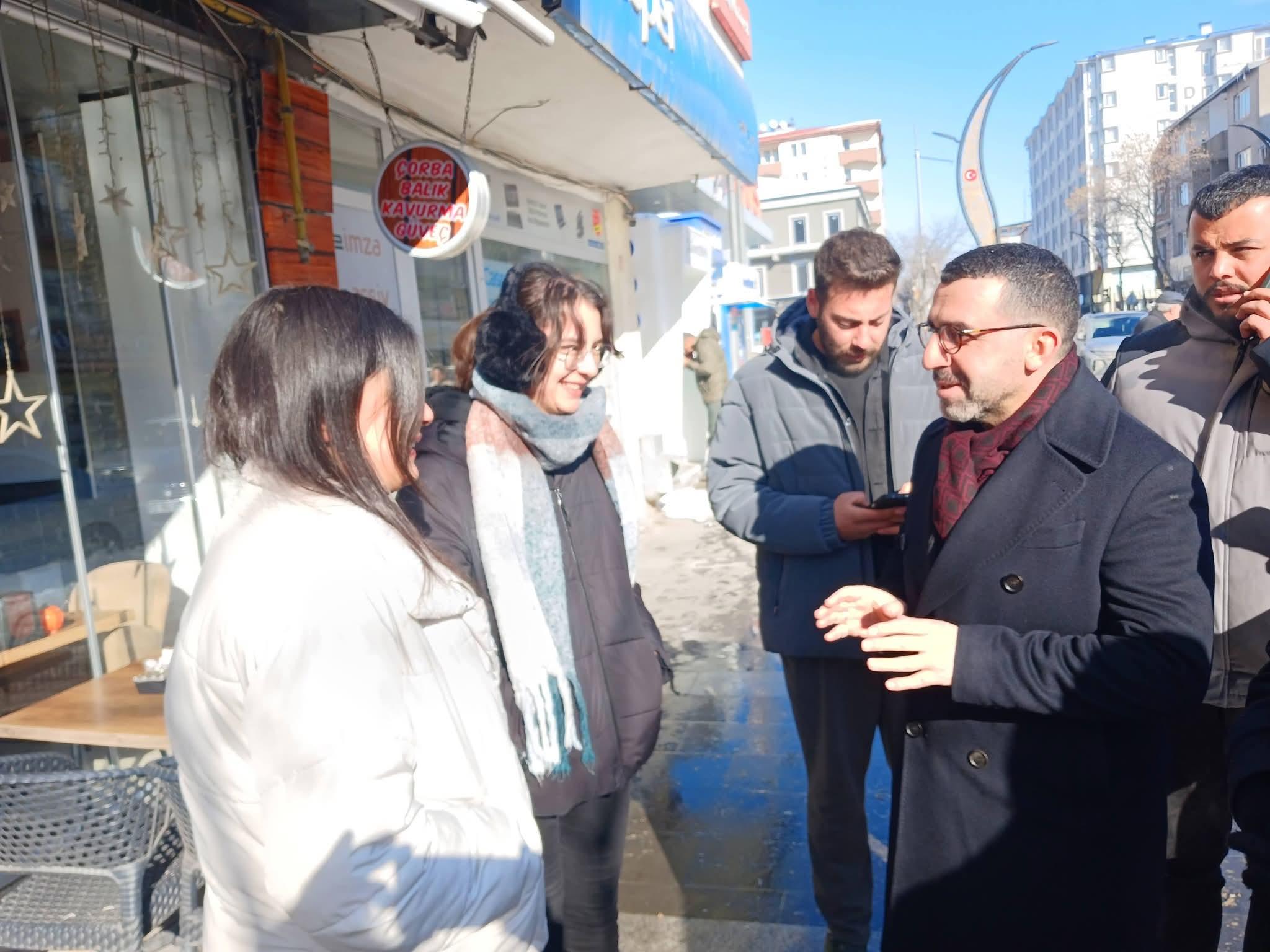 AK Parti Kars Milletvekili Adem Çalkın Sahada Vatandaşın nabzını tuttu