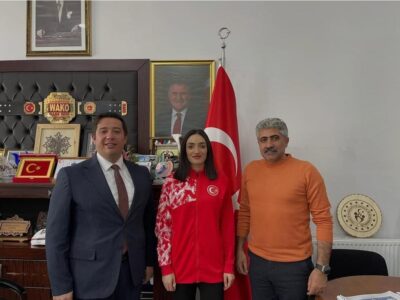 Balkan Şampiyonası Öncesi Milli Atlet Tuğba Toptaş’tan Ziyaret
