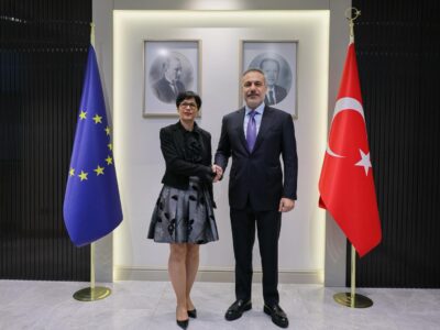 Bakan Fidan, AB Komiseri Marta Kos’u Ankara’da Kabul Etti