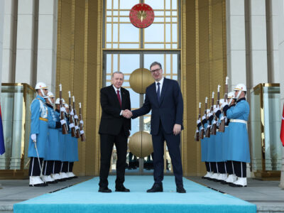 Cumhurbaşkanı Erdoğan, Sırbistan Cumhurbaşkanı Vucic’i Resmi Törenle Karşıladı