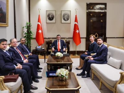Cumhurbaşkanı Yardımcısı Cevdet Yılmaz, D-8 Genel Sekreteri Süheyl Mahmud’u Kabul Etti