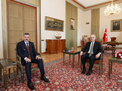 TBMM Başkanı Kurtulmuş, İçişleri Bakanı Çiftçi’yi Kabul Etti