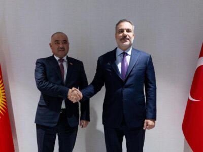 Bakan Fidan, Kırgızistan Meclis Başkanı Turgunbek Uulu’yu Ankara’da Kabul Etti