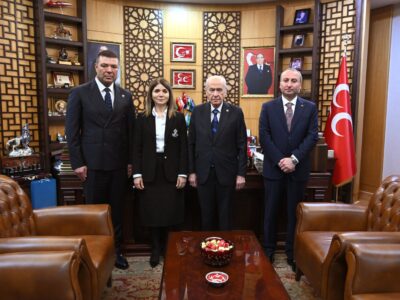 MHP Lideri Devlet Bahçeli Bayramlaşma Heyetini Kabul Etti