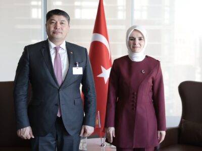 Bakan Göktaş, New York’ta Moğolistanlı Mevkidaşıyla Bir Araya Geldi