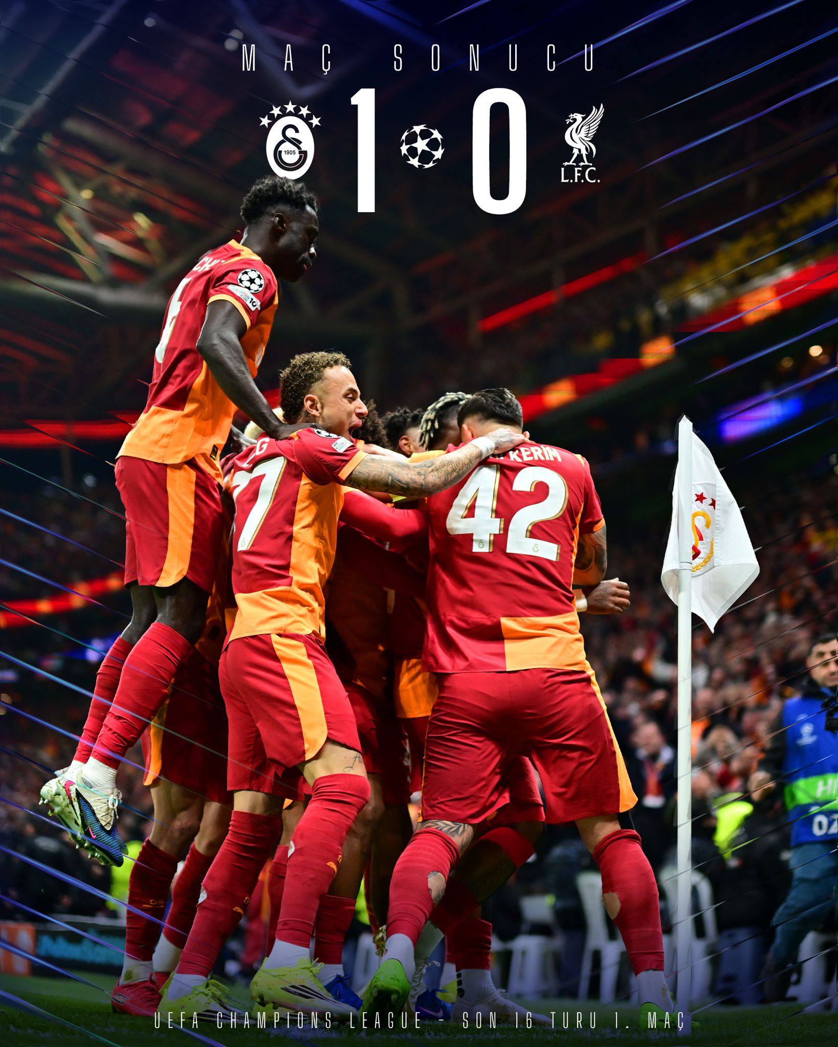 Galatasaray Liverpool’u Tek Golle Devirmeyi Başardı