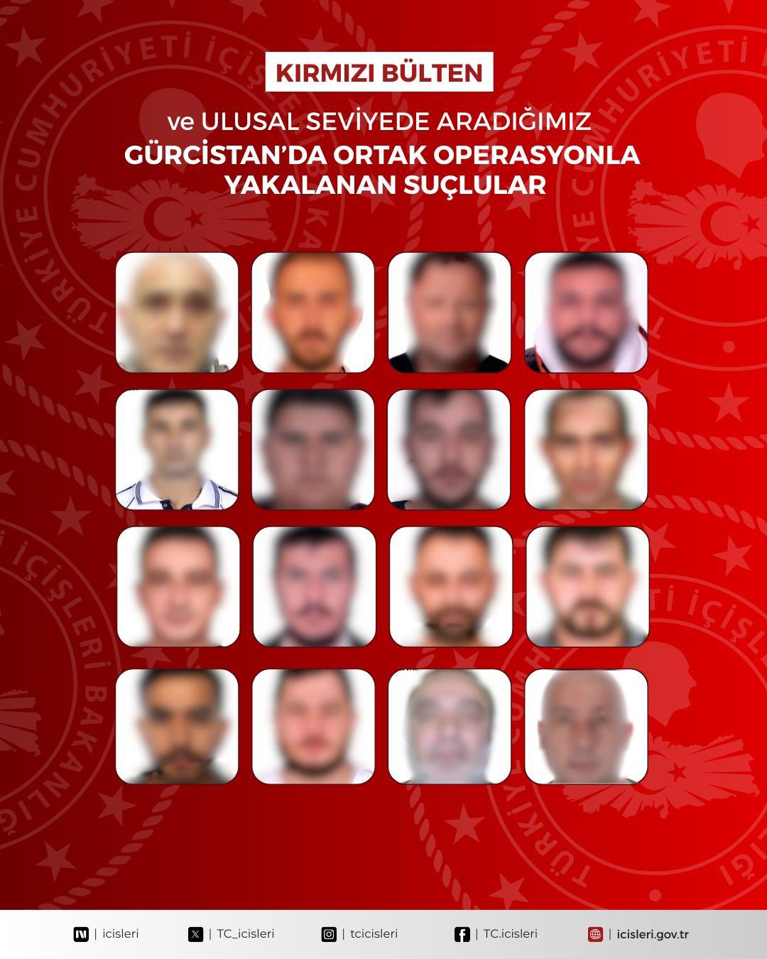 Gürcistan’da Düzenlenen Operasyonlarda 16 Suçlu Yakalandı