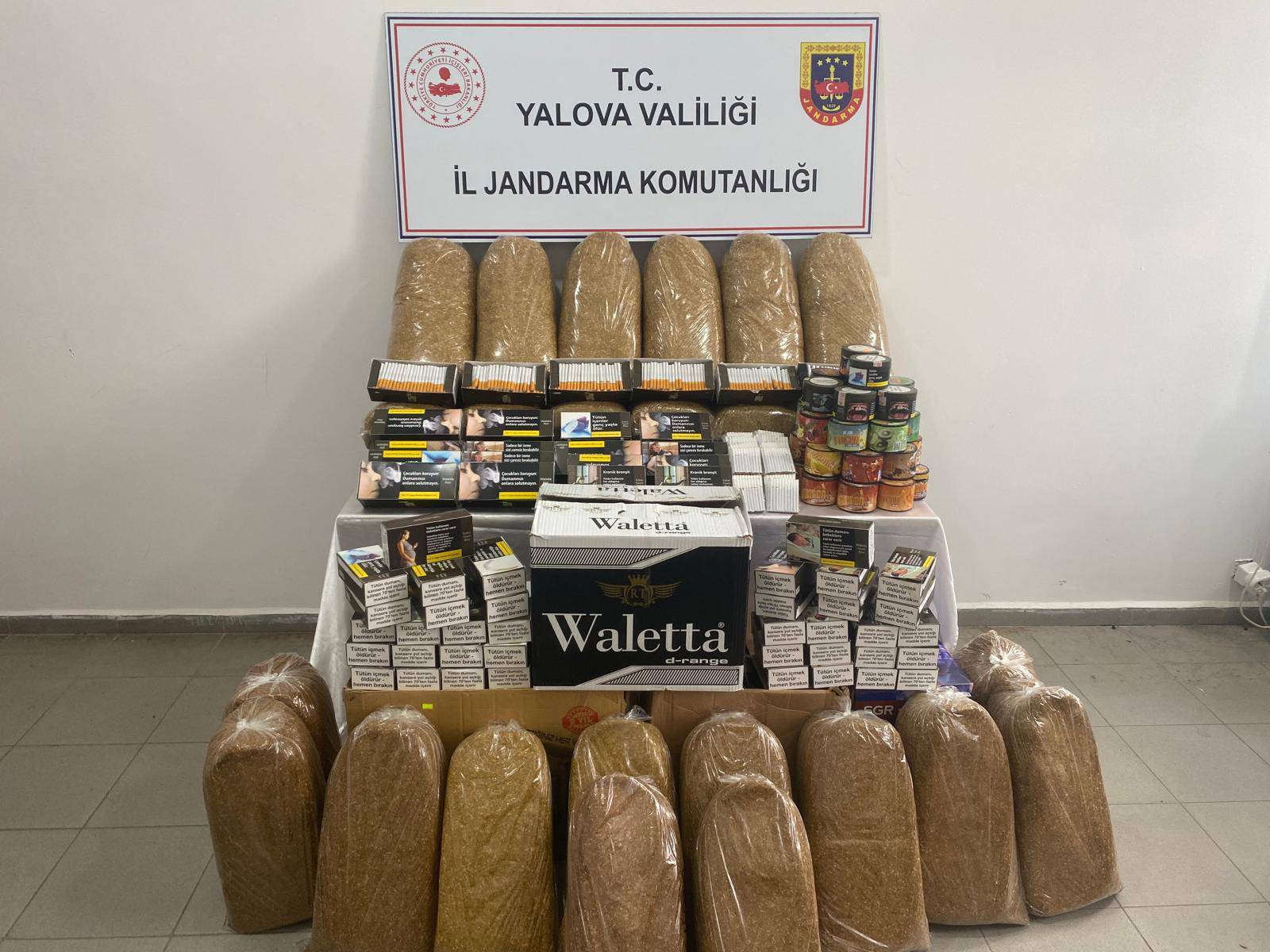 Yalova’da Kaçak Tütün Operasyonu: Çok Sayıda Malzeme Ele Geçirildi