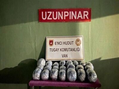 Van ve Hatay Hudut Hattında Uyuşturucu Operasyonu