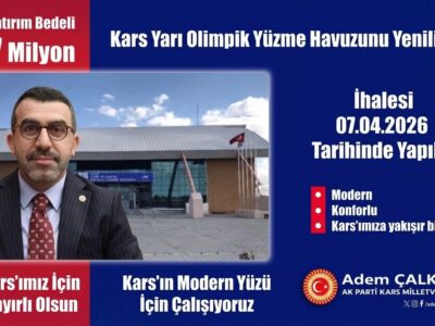 Kars Yarı Olimpik Yüzme Havuzu yenileniyor