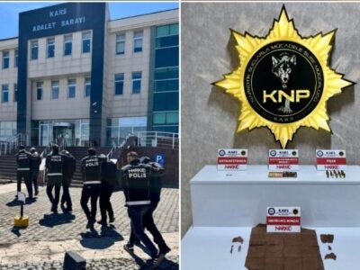 Kars’ta Narkotik Operasyonu: 4 Şüpheli Tutuklandı, Binlerce İçimlik Bonzai Ele Geçirildi