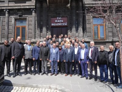 MHP Kars Yeni Yönetiminden Belediye Başkanı Senger’e Ziyaret