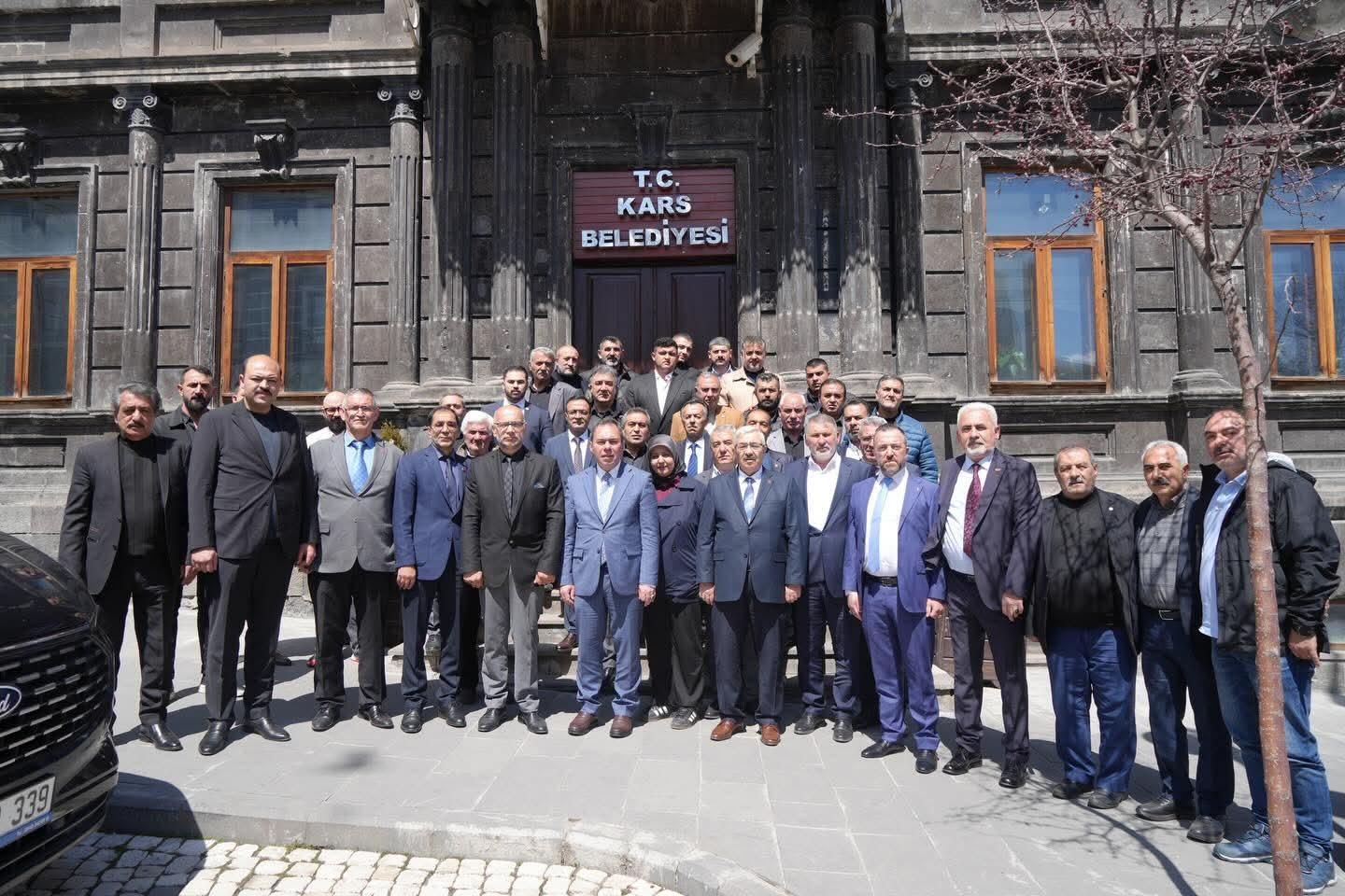 MHP Kars Yeni Yönetiminden Belediye Başkanı Senger’e Ziyaret