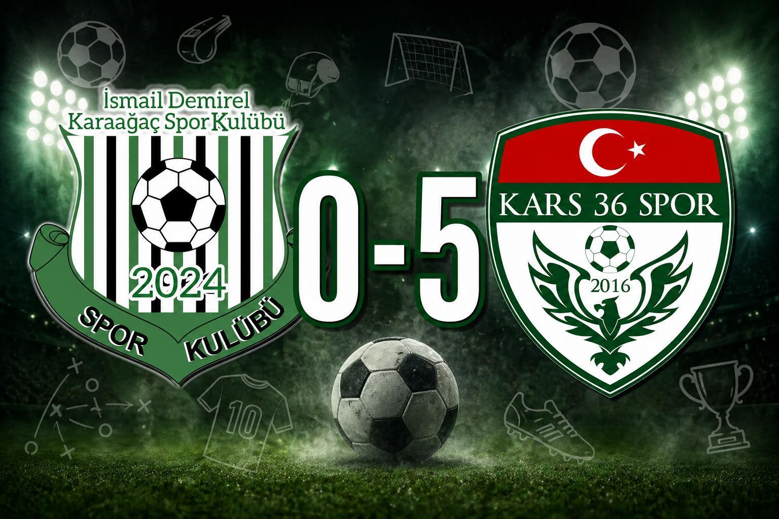 Kars 36 Spor, İD Karaağaçspor’u Evinde 5-0 Farkla Kazandı