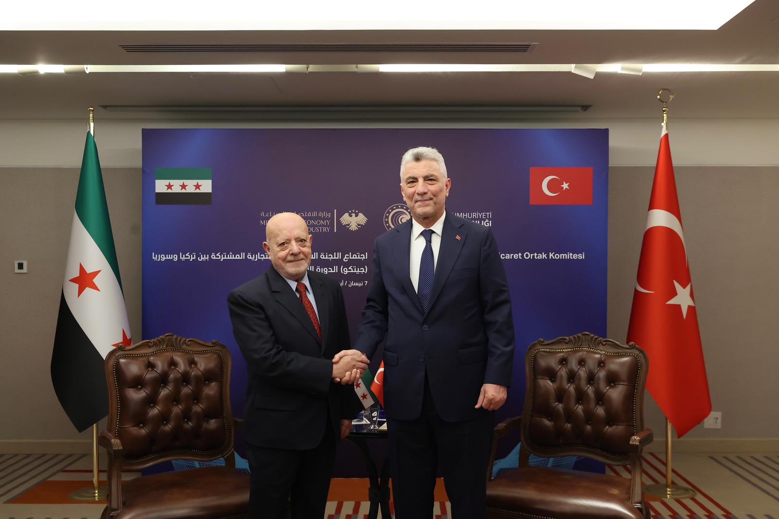 Bakan Bolat, Suriyeli Mevkidaşı Nidal el-Şa’ar ile İstanbul’da Bir Araya Geldi