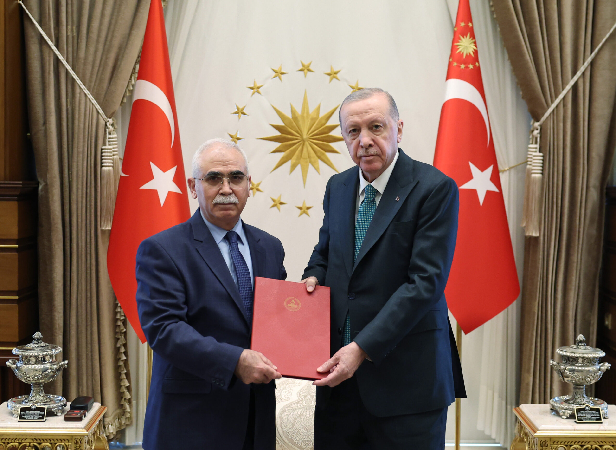 Cumhurbaşkanı Erdoğan, AYM Başkanı Özkaya’yı Kabul Etti