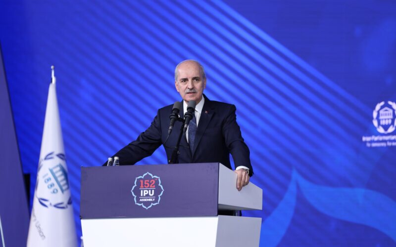 TBMM Başkanı Kurtulmuş PAB 152. Genel Kurulu Kapanışında Konuştu: “Bu Dünya Böyle Gitmez”