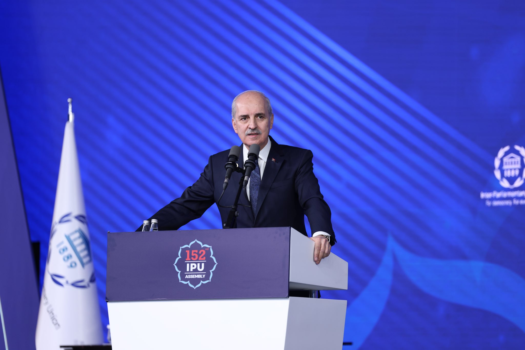 TBMM Başkanı Kurtulmuş PAB 152. Genel Kurulu Kapanışında Konuştu: “Bu Dünya Böyle Gitmez”