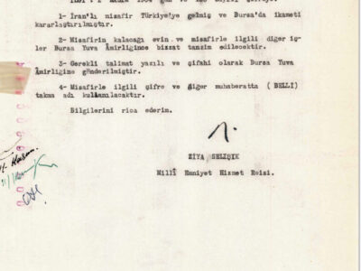 MİT’ten “Humeyni” Belgesi: “Belli” Takma Adıyla Bursa’da İkamet Ettirilmiş