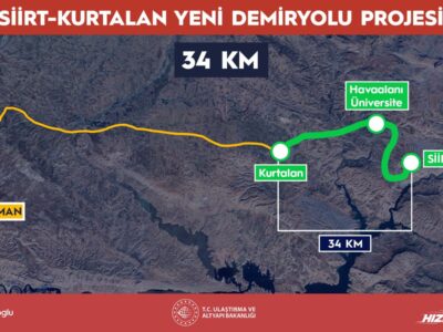 Siirt-Kurtalan Yeni Demiryolu Projesi’nde Çalışmalar Hız Kesmeden Devam Ediyor