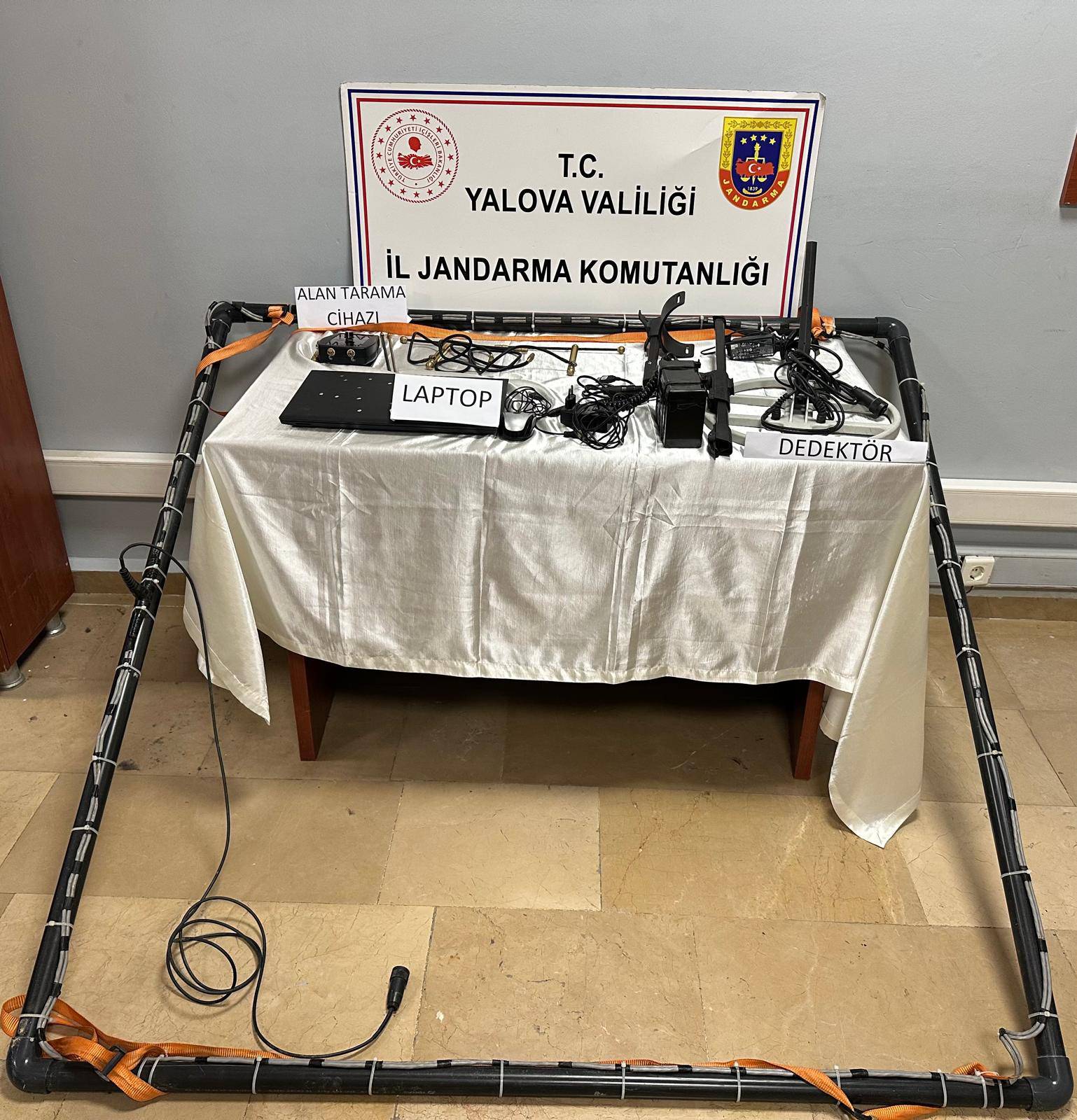 Yalova’da Kaçak Kazı Yapan Dört Şüpheli Yakalandı