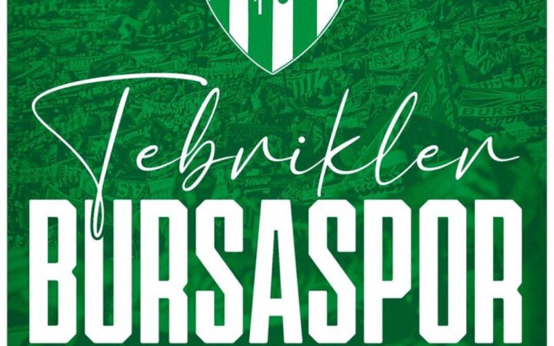 Cumhurbaşkanı Erdoğan’dan Bursaspor’a Tebrik Mesajı