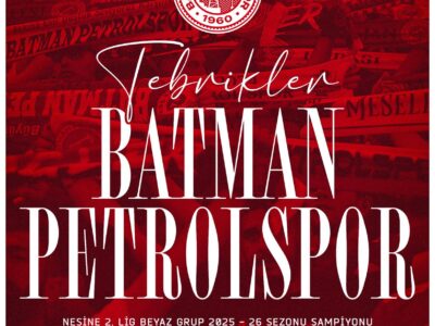 Cumhurbaşkanı Erdoğan’dan Batman Petrolspor’a Tebrik Mesajı