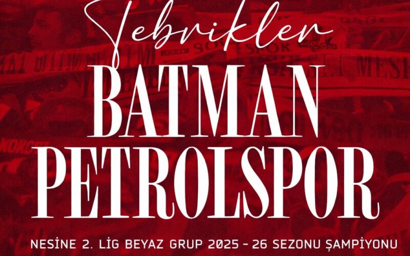 Azmin Zaferi Batman Petrolspor’dan Tarihi Yükseliş Tek Haber Ajansı Başkanı Solmaz’dan Tebrik Mesajı