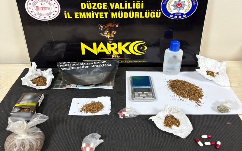 Düzce’de Uyuşturucu Operasyonu: 3 Tutuklama
