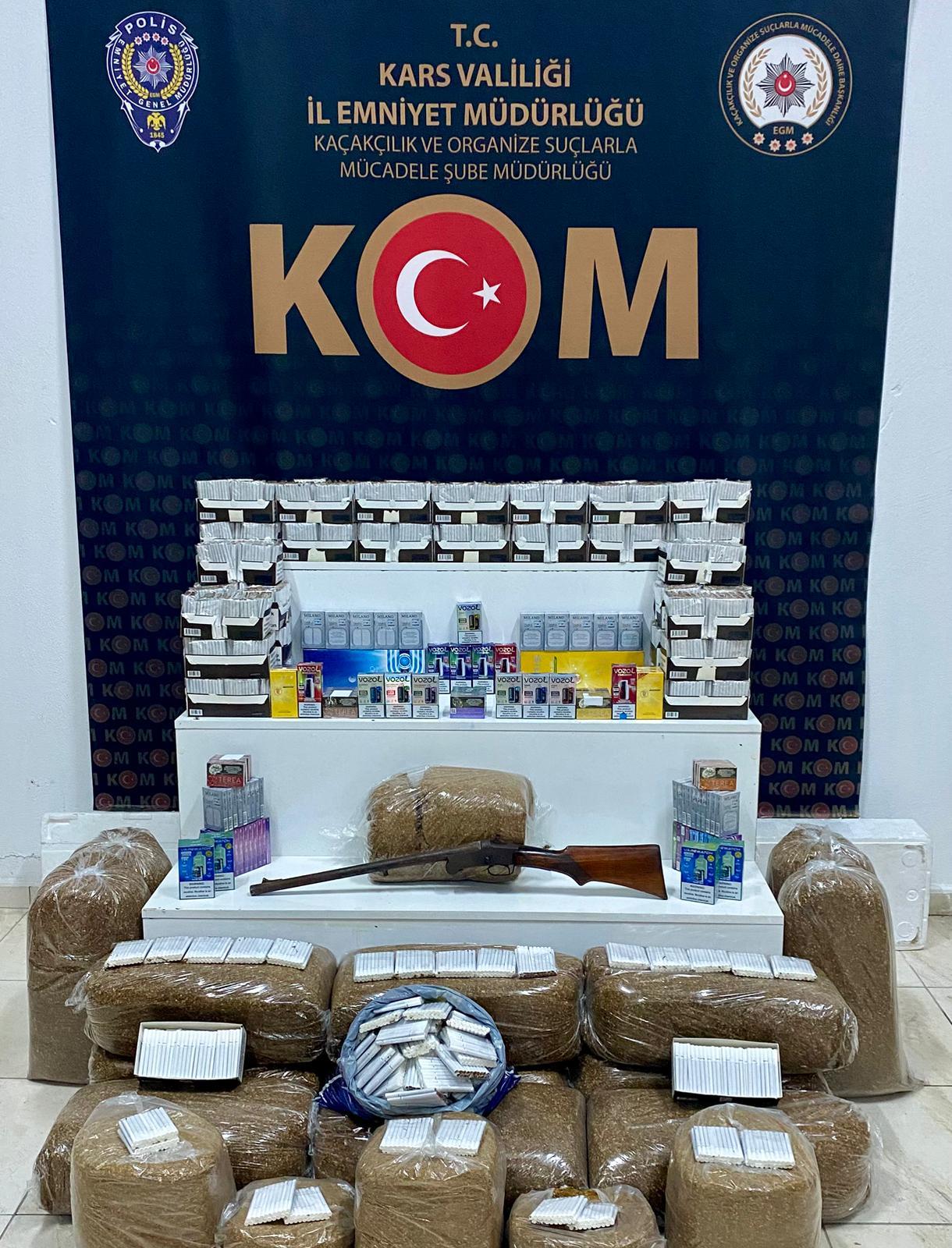 Kars’ta Dev Kaçakçılık Operasyonu: 5 Adrese Eş Zamanlı Baskın!