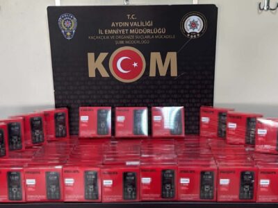 Aydın’da Kaçak Telefon Operasyonu: 100 Gümrük Kaçağı Cihaz Ele Geçirildi