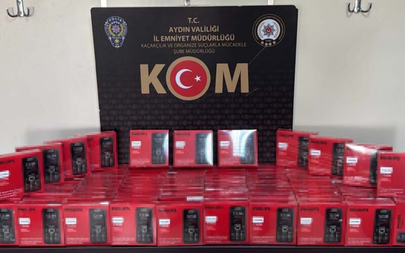 Aydın’da Kaçak Telefon Operasyonu: 100 Gümrük Kaçağı Cihaz Ele Geçirildi