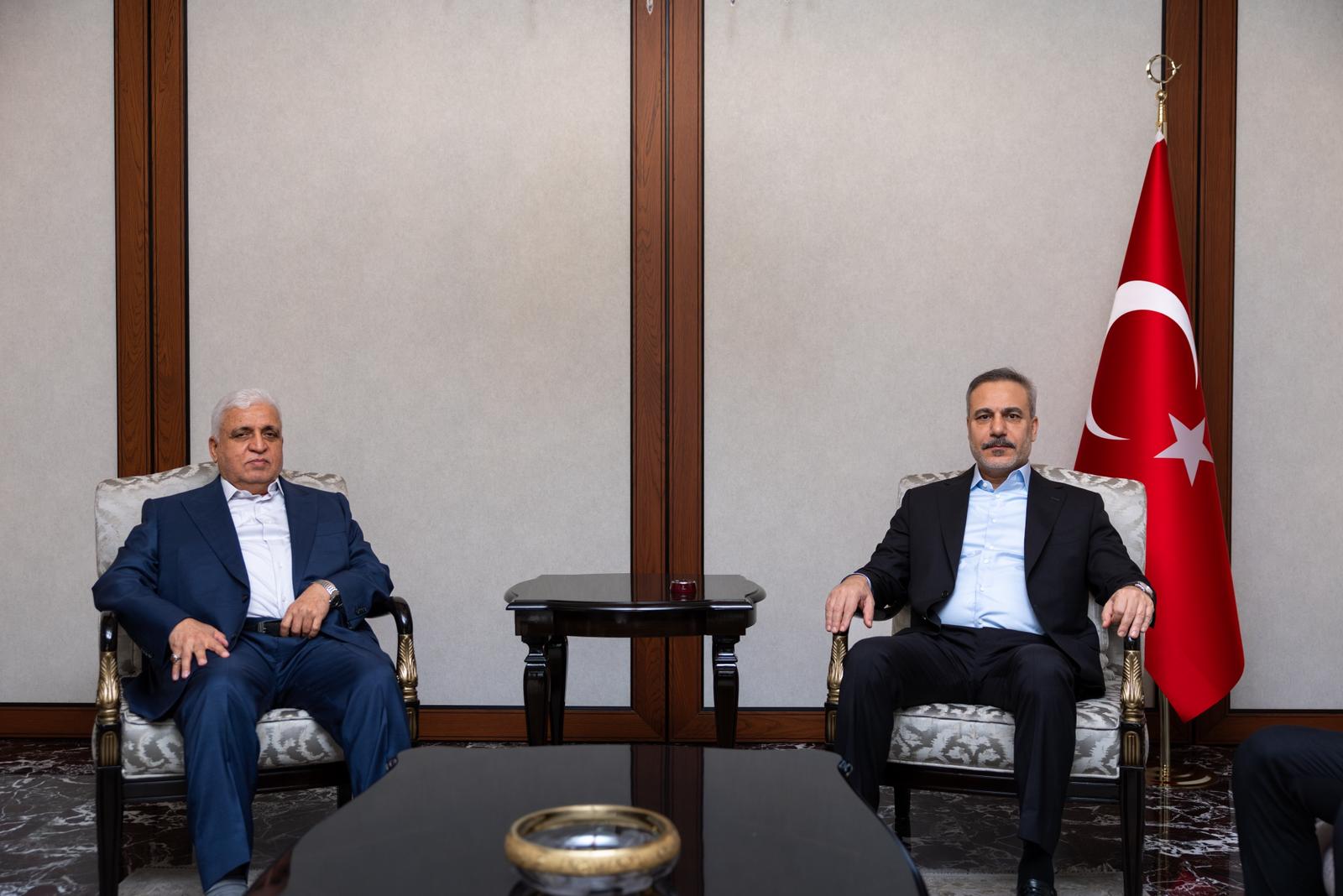 Dışişleri Bakanı Hakan Fidan, Haşdi Şabi Komisyonu Başkanı Falih el-Feyyad ile Görüştü