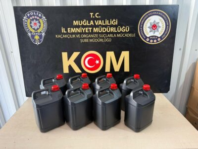 Muğla’da Dev Sahte İçki Operasyonu: 7 İlçede 475 Litre Etil Alkol Ele Geçirildi