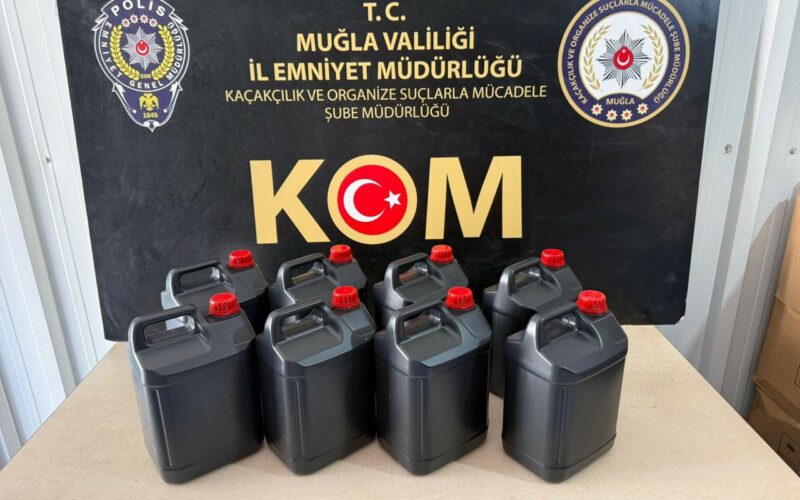 Muğla’da Dev Sahte İçki Operasyonu: 7 İlçede 475 Litre Etil Alkol Ele Geçirildi