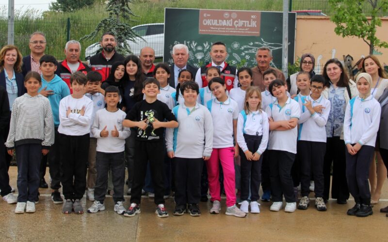 Yalova İlkokulu Öğrencileri “Okuldaki Çiftlik” Projesi Kapsamında Seralara Sebze Fidesi Dikti