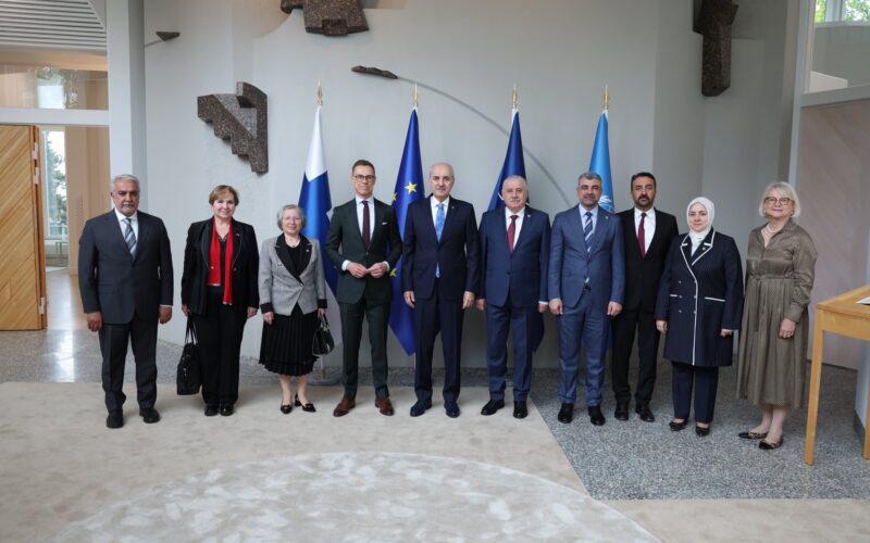 TBMM Başkanı Numan Kurtulmuş Finlandiya Cumhurbaşkanı Alexander Stubb İle Görüştü